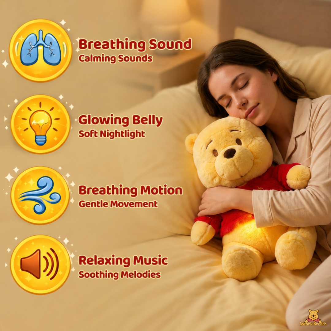 Breathing Winnie Plush for Anxiety